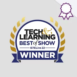 best of show ISTE 2022 tech and learning badge