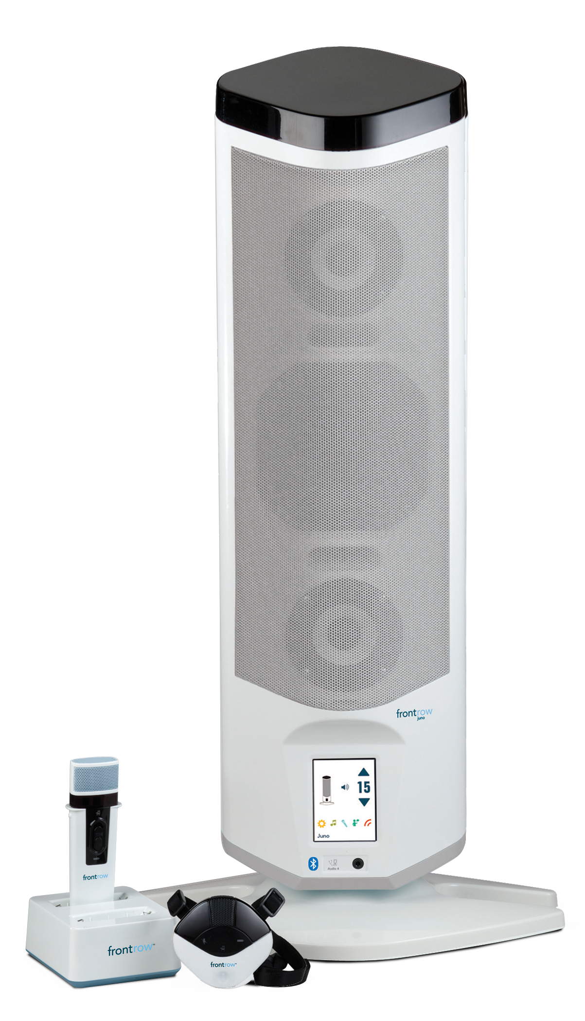 FrontRow Juno speaker and teacher microphone
