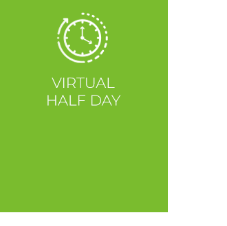 virtual half day' icon lime